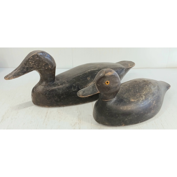 LOT OF 2 - REDHEADED DUCK DECOYS
