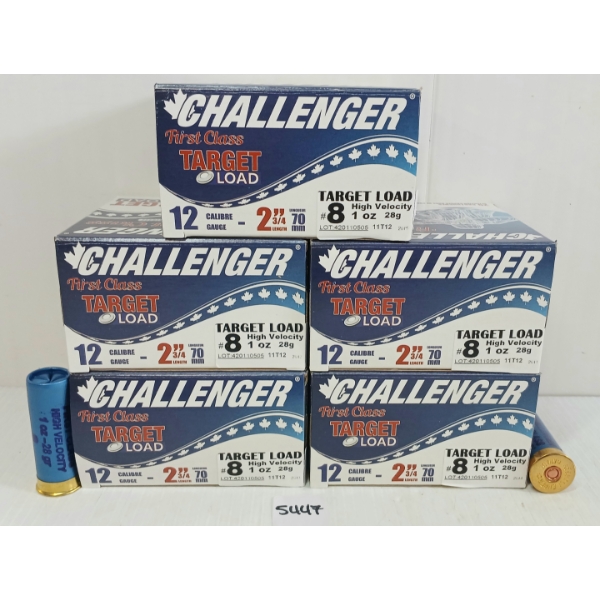 AMMO: 125X CHALLENGER 12GA - 2 3/4IN - #8 SHOT