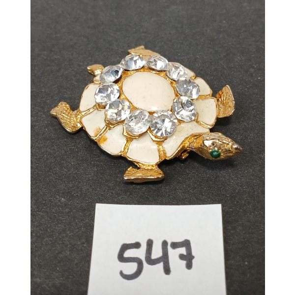 NANCY KATZ RHINESTONE TURTLE HAIR CLIP 