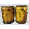 Image 4 : LOT OF 2 - WHITE ROSE MOTOR OIL CANS - 5 GAL