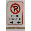 Image 1 : NO PARKING FIRE ROUTE SST SIGN