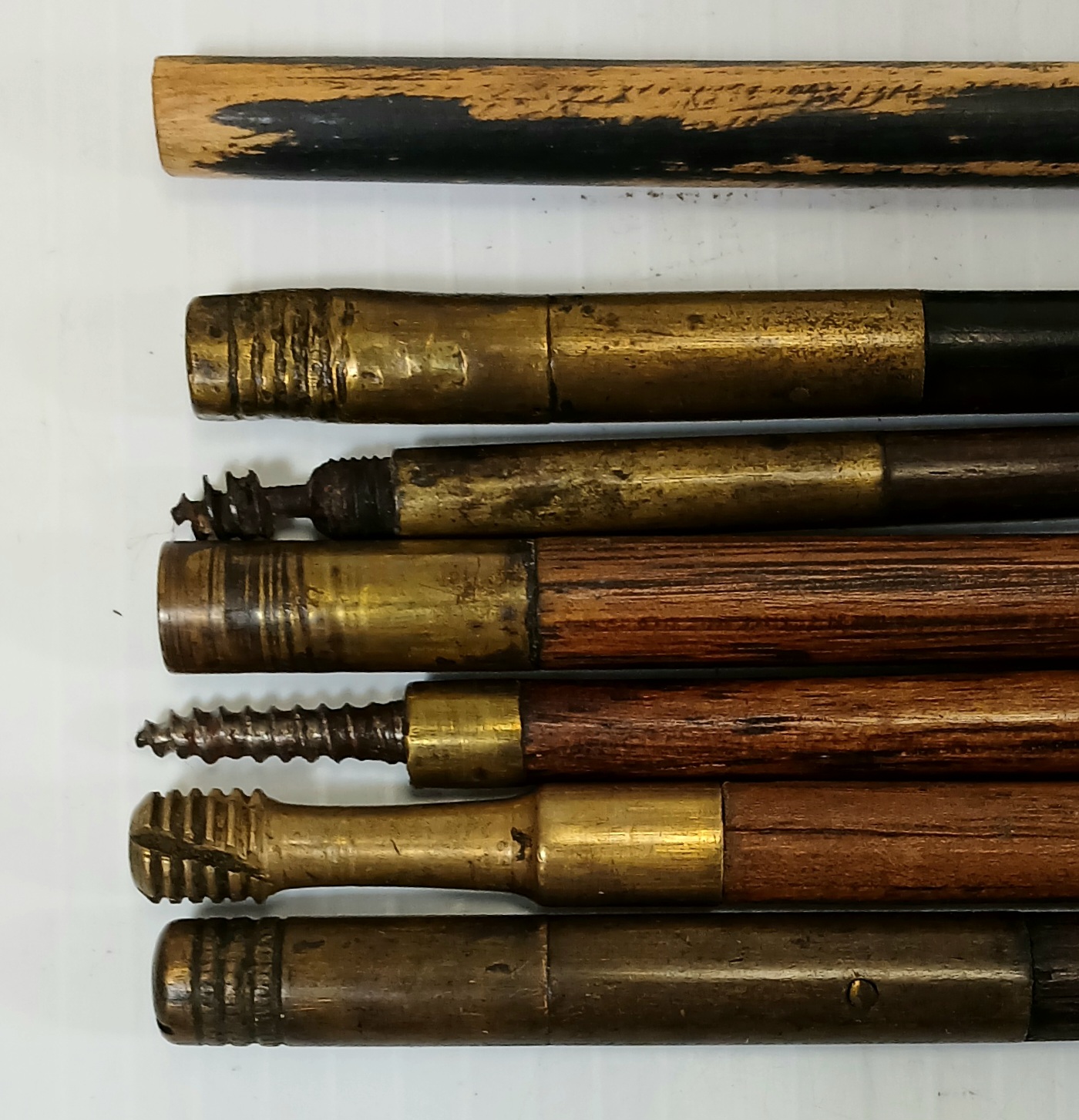 LOT OF 7 - MUZZLE LOADING RIFLE / SHOTGUN RODS