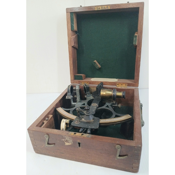 H. HUGHES & SONS LTD. HUSUN NAUTICAL SEXTANT W/ CASE