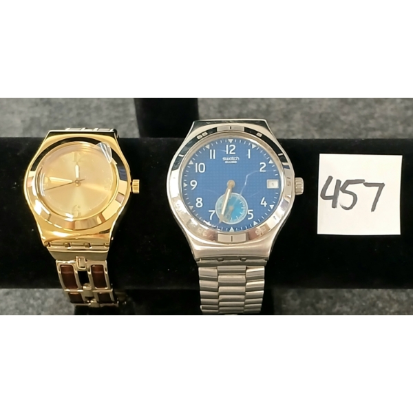LOT OF 2 - MEN'S SWATCH WRISTWATCHES