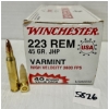 Image 1 : AMMO: 40X WINCHESTER .223 REM 45GR. HP