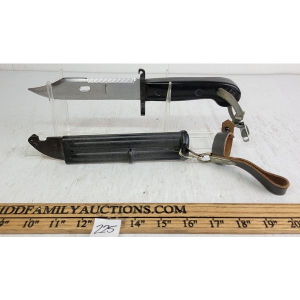 1946 EAST GERMAN AK47 BAYONET W/ SCABBARD