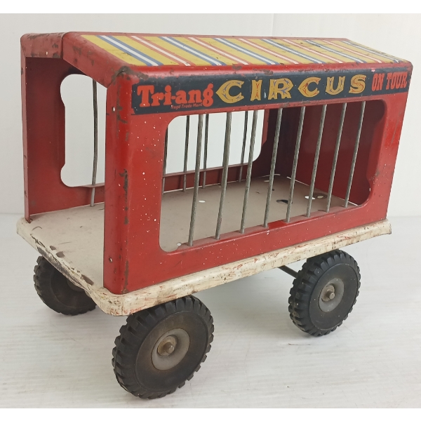 TRI-ANG PRESSED STEEL CIRCUS TRAILER