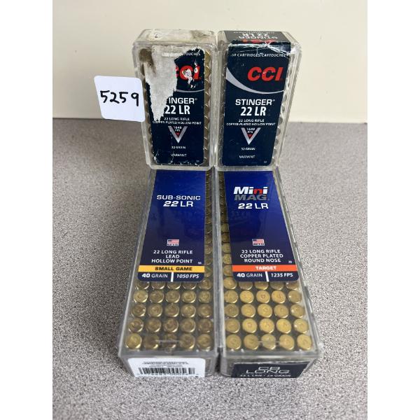 AMMO: 300X ASSORTED CCI .22 LR 