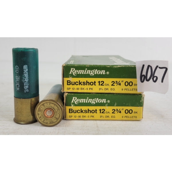 AMMO: 10X REMINGTON 12GA - 2-3/4IN - #00 SHOT