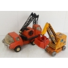 Image 1 : LOT OF 2 - TONKA & ASC TIN & PRESSED STEEL CRANE TRUCKS