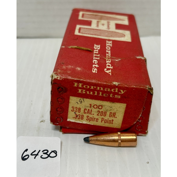 BULLETS: 100X HORNADY .338 - 200 GR.