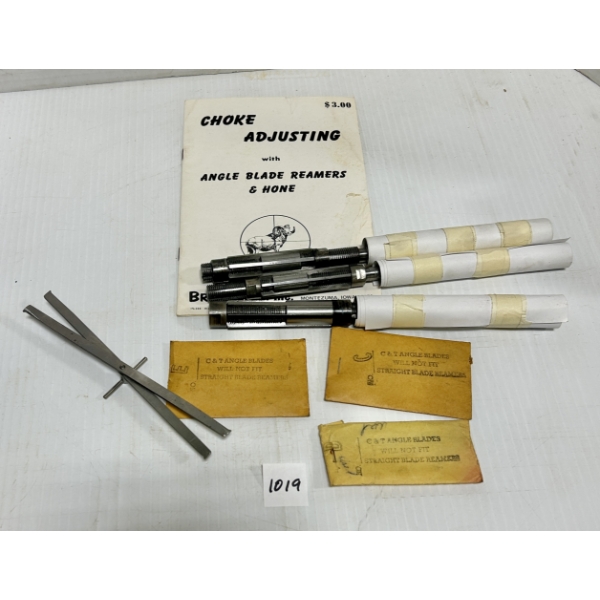 JOB LOT: SHOTGUN CHOKE REAMERS, SHOTGUN CHOKE CALIPERS  