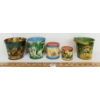 Image 2 : LOT OF 6 - TIN FAIRYTALE PALES, COIN BANKS & TRAY - INCL OHIO ART & J. CHEIN & CO.