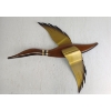 Image 3 : LOT OF 3 - BRASS WINGD GEESE WALL ART