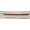 Image 2 : ORNATE INDONESIAN WOOD SWORD W/ SCABBARD