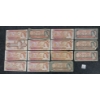 Image 1 : LOT OF 15 - 1954, '74 & '86 CDN $2 BANKNOTES 