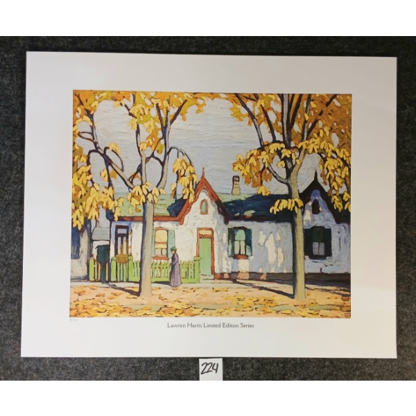 WOMAN OUTSIDE HOUSE BY LAWREN HARRIS (1885-1970) - PRINT