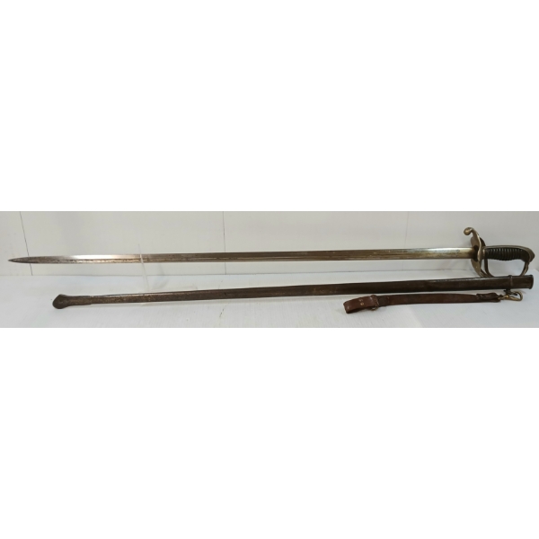 FRENCH INFANTRY OFFICER'S SWORD W/ SCABBARD