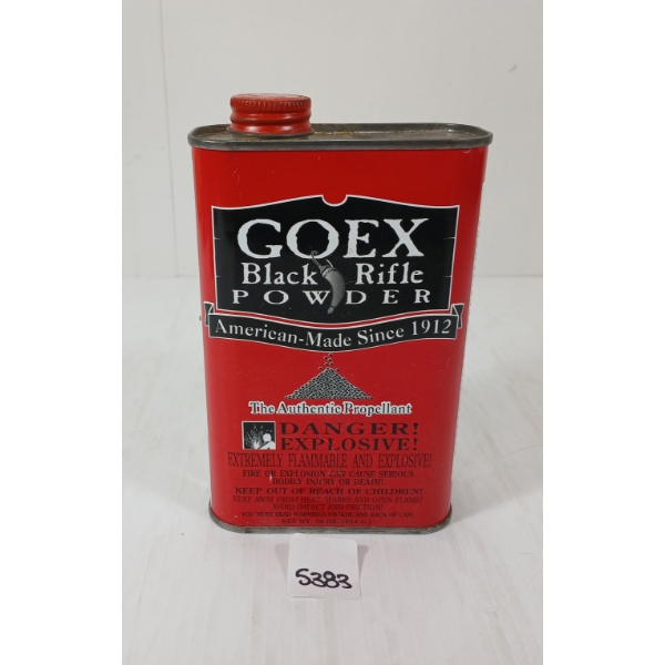 POWDER: GOEX BLACK RIFLE FFFG POWDER - 1LB