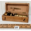 Image 1 : FIELD MICROSCOPE W/ CASE - BRASS - C. VICTORIAN ERA