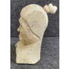 Image 4 : WOMAN'S BUST BY KARL K.(GREENLANDER ARTIST) - BONE