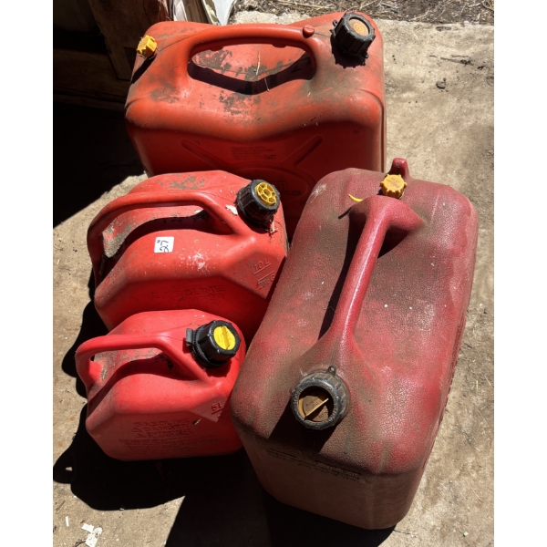 LOT OF 4 - FUEL CANS