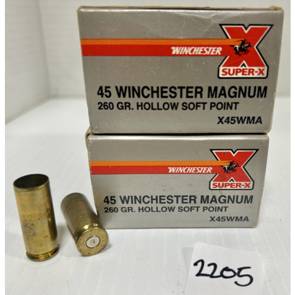 BRASS: 40X WINCHESTER .45 WIN MAG