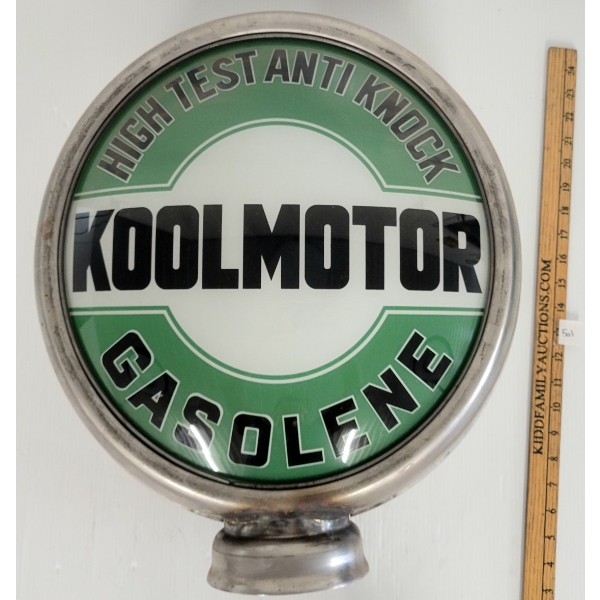 KOOLMOTOR GLASS GAS PUMP GLOBE