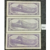 Image 2 : LOT OF 3 - 1954 CDN $10 BANKNOTES