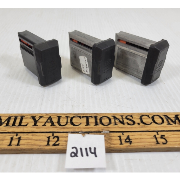 LOT OF 3 - 597 .22 CAL MAGNUM MAGS