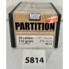 Image 1 : BULLETS: 50X NOSLER .25 CAL - 115 GR SP