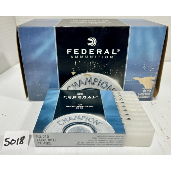 PRIMERS: 878X FEDERAL LARGE RIFLE STANDARD