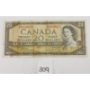 Image 1 : 1954 CDN $20 BANKNOTE
