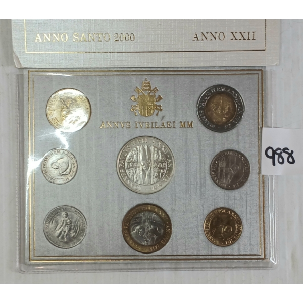 2000 VATICAN COIN SET - UNCIRCULATED