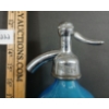 Image 5 : COBQ - AZUR BLUE EMBOSSED PYRAMID PANELLED - SELTZER BOTTLE