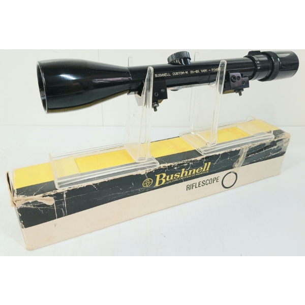 BUSHNELL CUSTOM-M 3-9X38 VARI SCOPE W/ LENS COVER