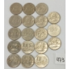 Image 2 : LOT OF 18 - CDN DOLLAR COINS - INCL 1968, 1969 & 1982 ETC