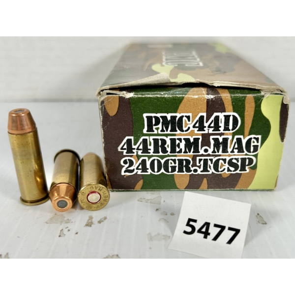 AMMO: 50X PMC .44 REM MAG - 240 GR JSP