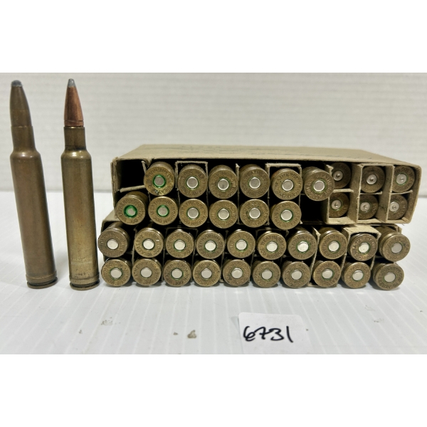 AMMO / BRASS: 34X LIVE & 6X BRASS .300 WBY MAG - RELOADS