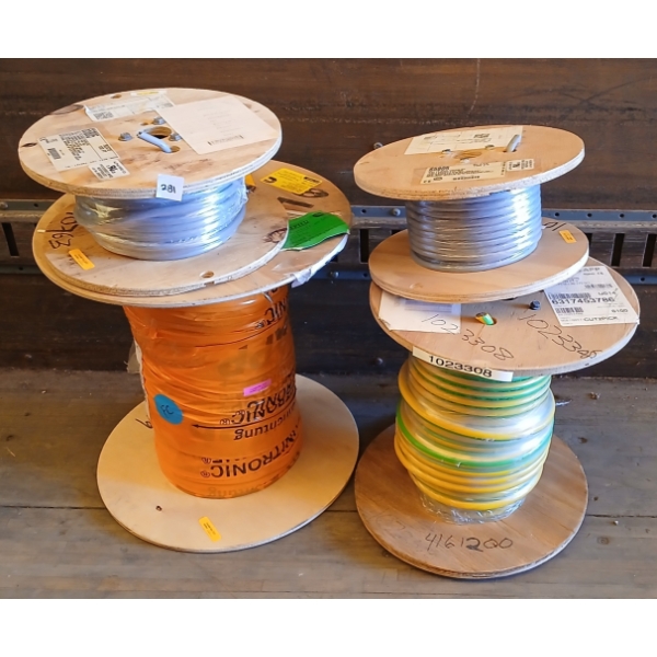 LOT OF 4 - MISC WIRE SPOOLS