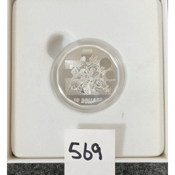 2015 RCM LOONEY TUNES $10 FINE SILVER COIN - "THAT'S ALL FOLKS!"