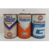 Image 3 : LOT OF 3 - GULF MOTOR OIL & TRANSMISSION QT CANS