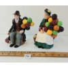 Image 1 : LOT OF 2 - 1954 ROYAL DOULTON "THE BALLOON MAN" & "THE OLD BALLOON SELLER" FIGURINES