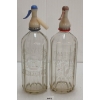 Image 1 : LOT OF 2 - MARSH'S & WM. HAY & SONS - CLEAR ACID-ETCHED - SELTZER BOTTLES