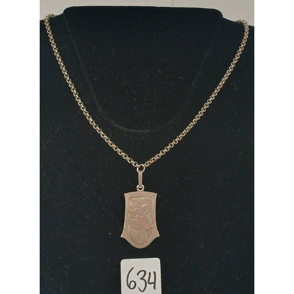 AUSTRIAN MARKED PENDANT ON CHAIN