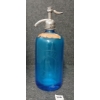 Image 1 : H. LEVINE - COBALT ACID-ETCHED - SYPHON BOTTLE