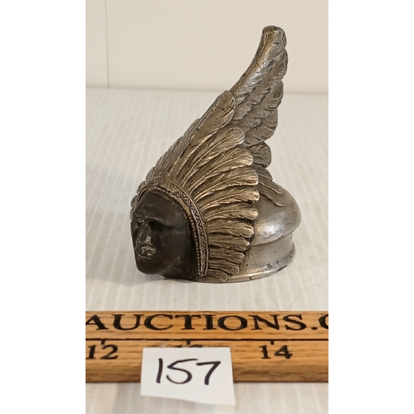 1920'S PONTIAC INDIAN HEAD RAD CAP