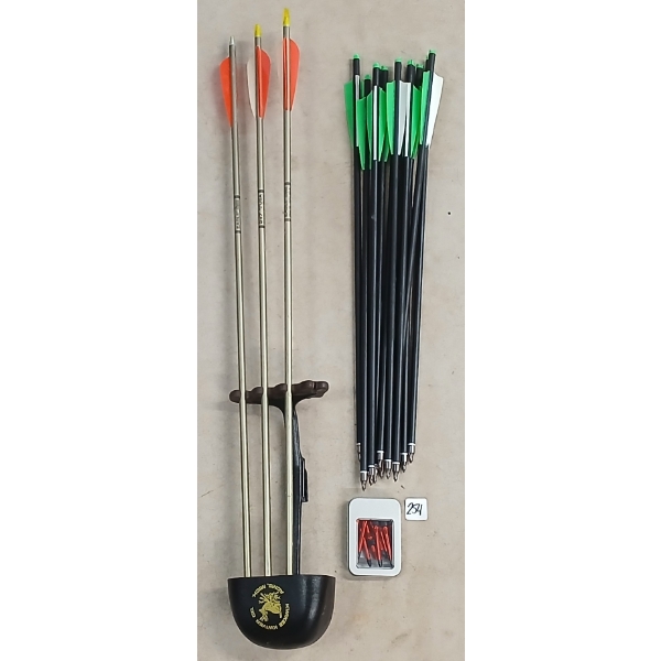 LOT OF 16 - KWIKEE KWIVER & 20 & 30IN ARCHERY BOLTS