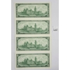 Image 2 : LOT OF 4 - 1967 CDN $1 BANKNOTES - SEQUENTIAL & UNCIRCULATED