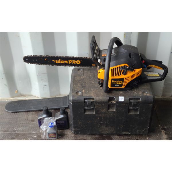 POULAN PRO 42CC CHAINSAW W/ CASE